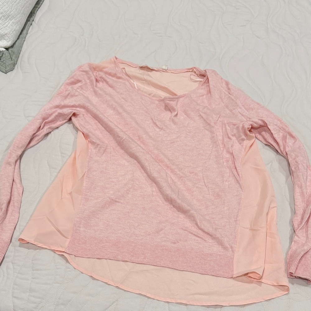 Guess Light Pink Long Sleeve Top